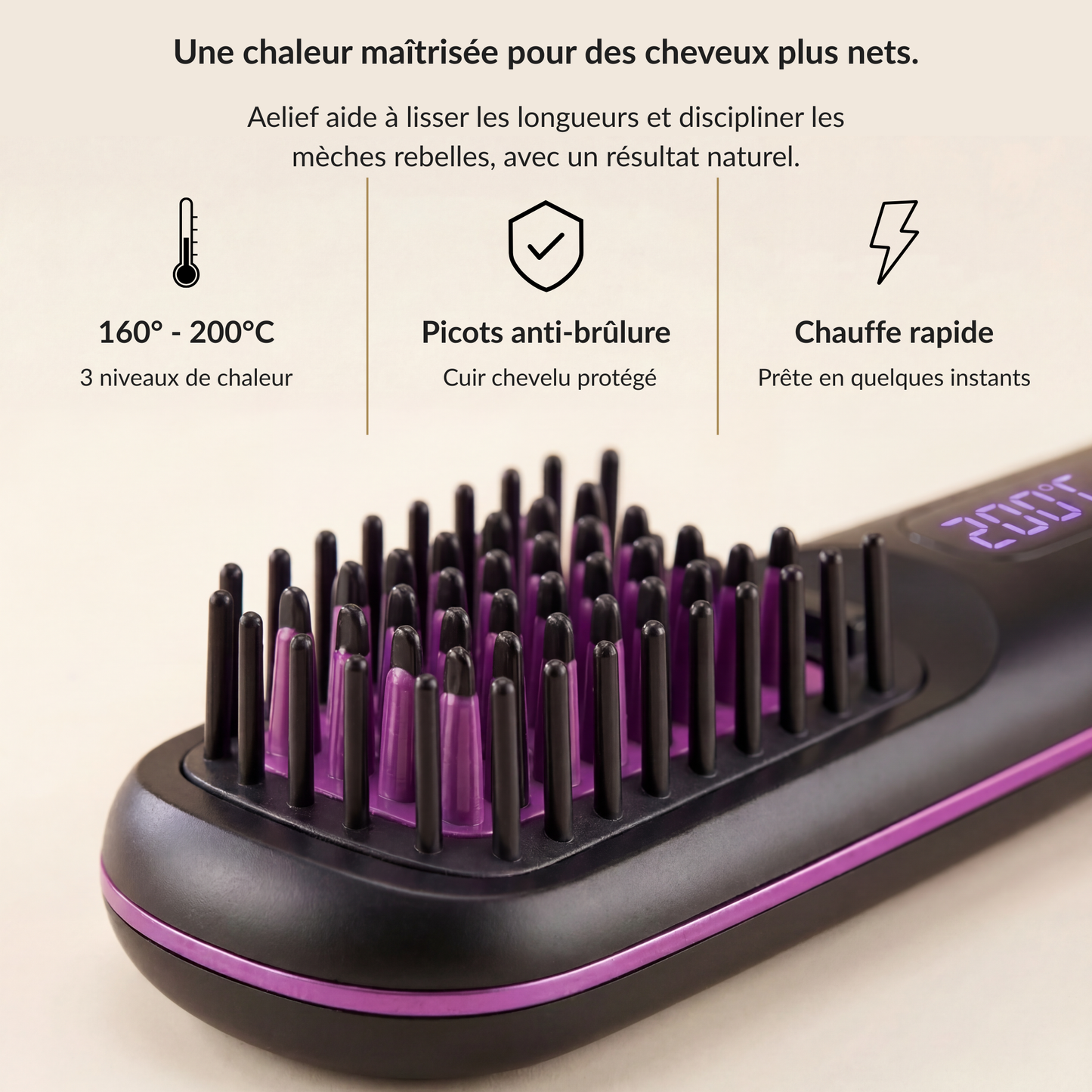 Brosse Chauffante Lissante